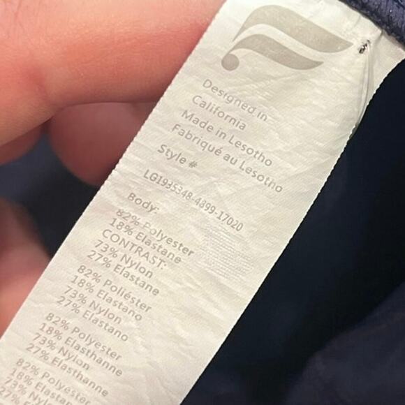 Fabletics Oasis PureLuxe High-Waisted 7/8 Leggings High Rise Stretch Blue Sz XS - Picture 8 of 11